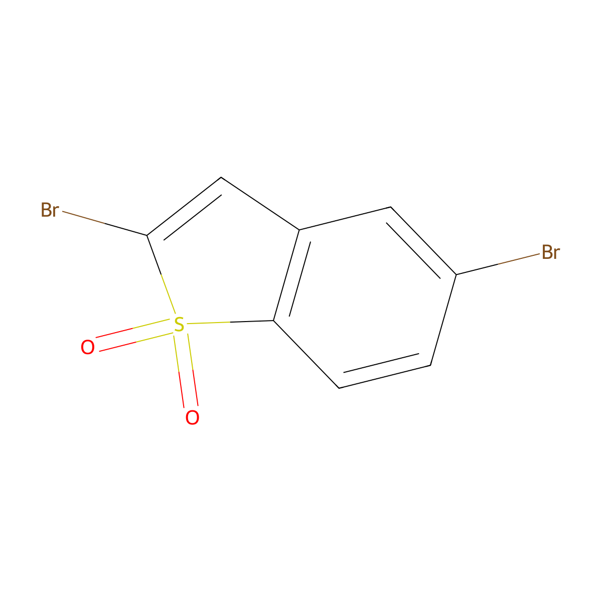2,5-Dibromo-1lambda6-benzothiophene-1,1-dione molecular structure, CAS 2470441-04-2