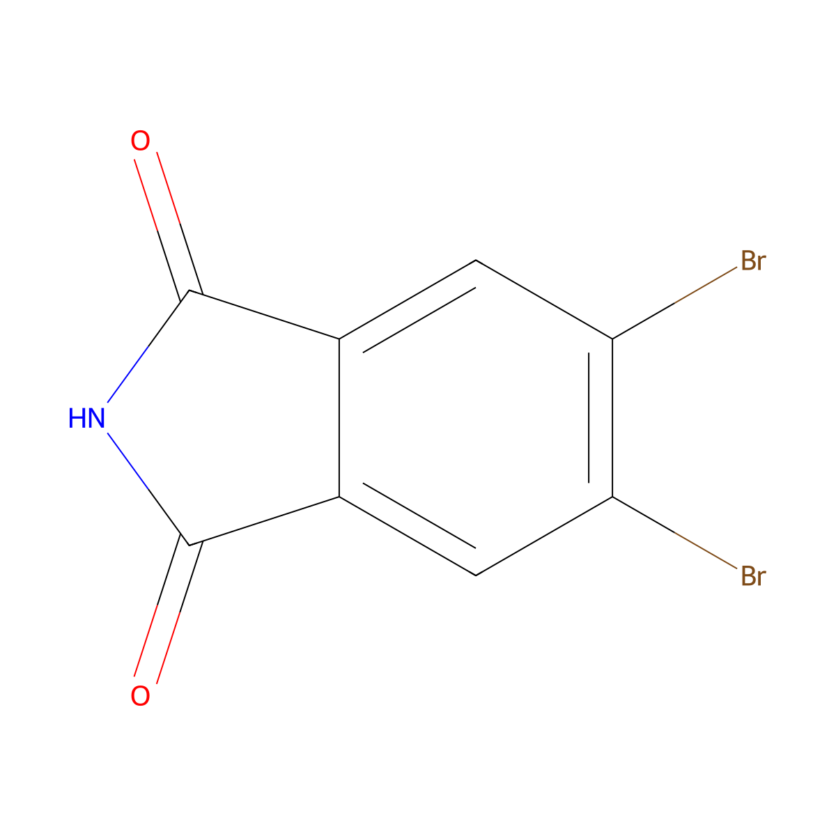 5,6-Dibromo-1H-isoindole-1,3(2H)-dione molecular structure, CAS 247045-28-9