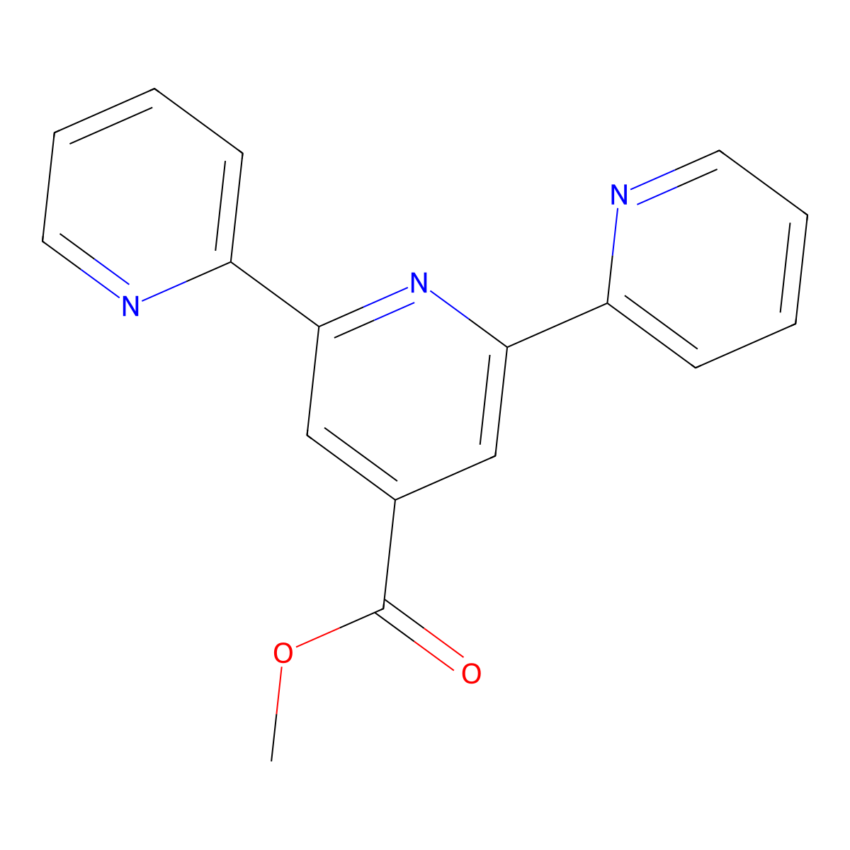 Methyl 2,2':6',2''-Terpyridine-4'-carboxylate molecular structure, CAS 247058-06-6