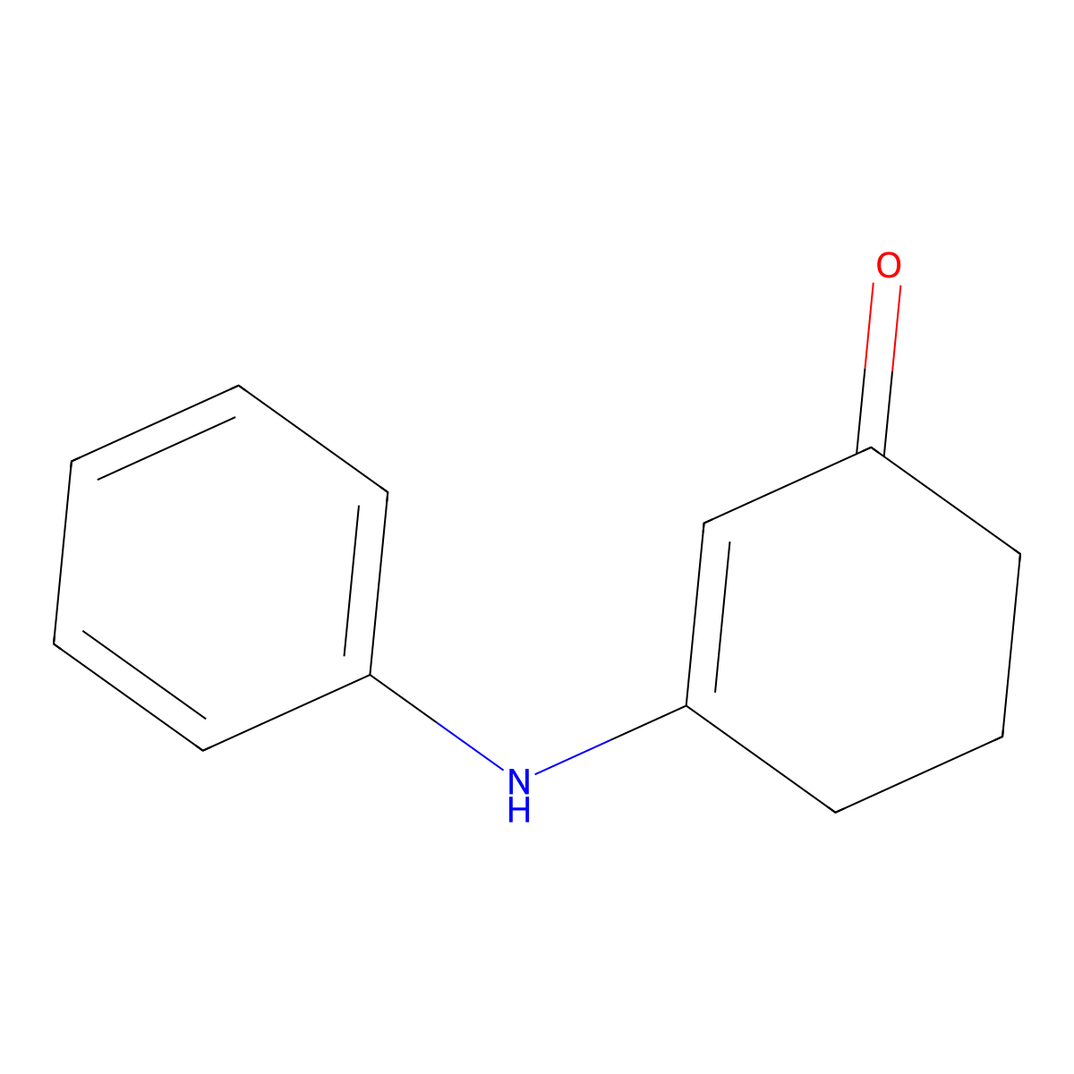 3-(Phenylamino)-2-cyclohexen-1-one molecular structure, CAS 24706-50-1