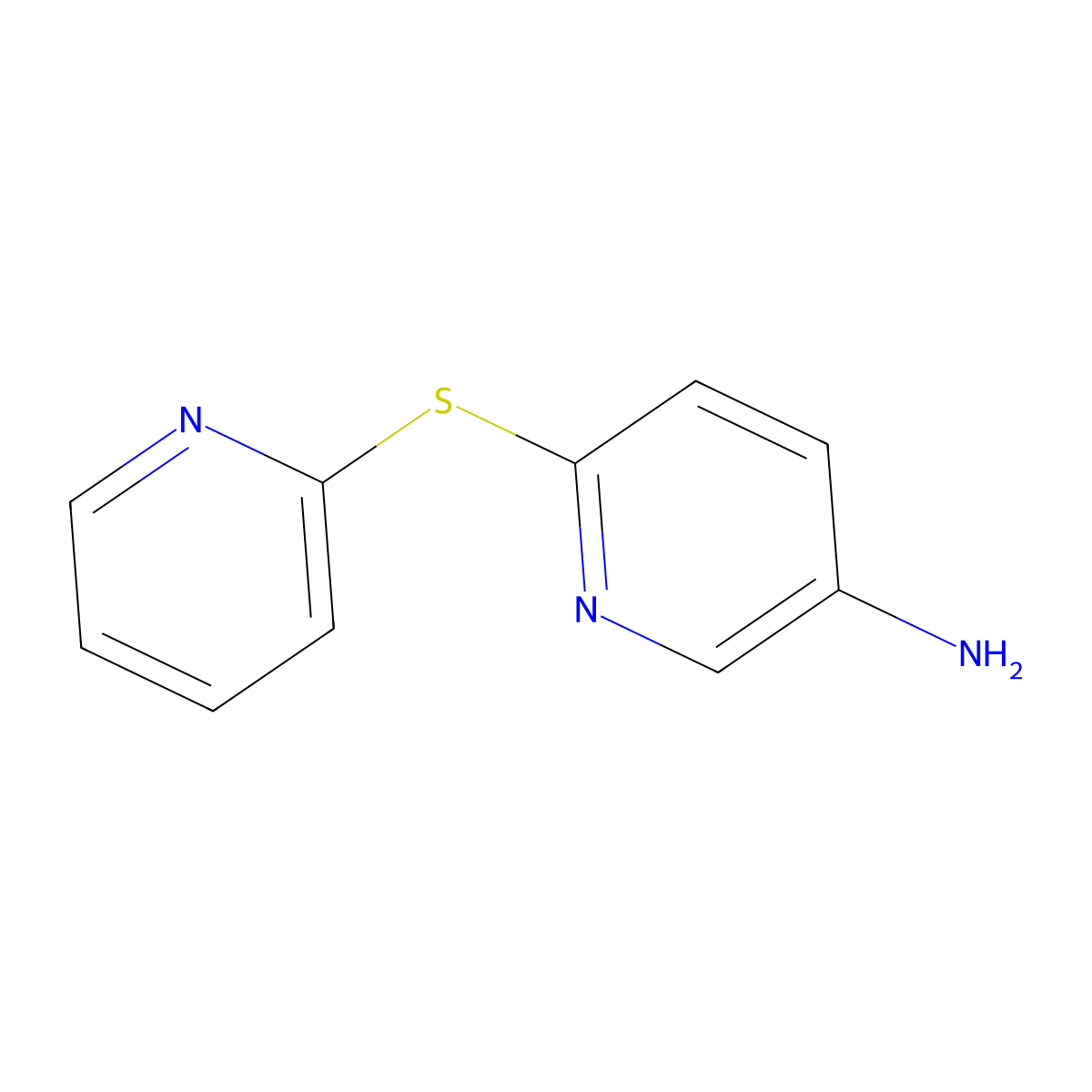 6-(Pyridin-2-ylsulfanyl)pyridin-3-amine molecular structure, CAS 247060-76-0