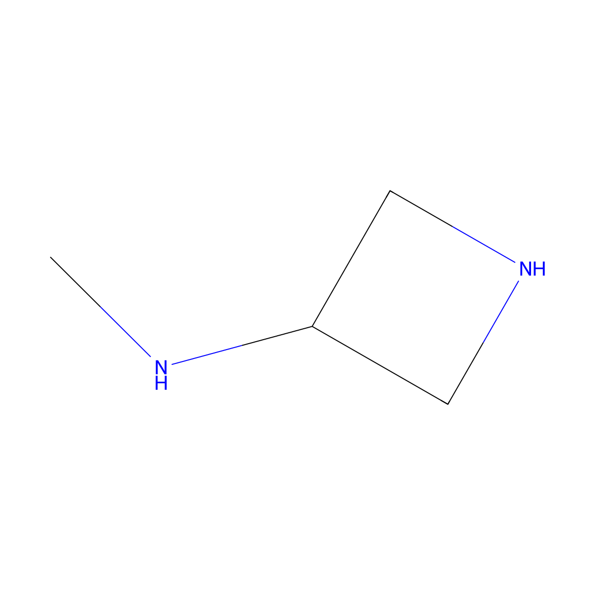 N-methylazetidin-3-amine molecular structure, CAS 247069-31-4