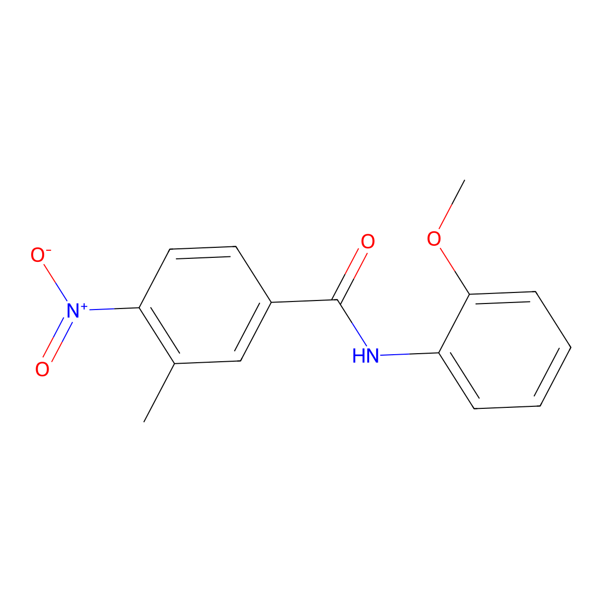 N-(2-methoxyphenyl)-3-methyl-4-nitrobenzamide molecular structure, CAS 247080-09-7