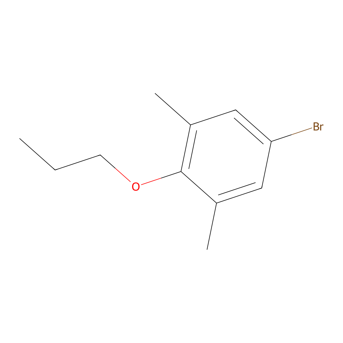 5-Bromo-1,3-dimethyl-2-propoxybenzene molecular structure, CAS 247080-84-8