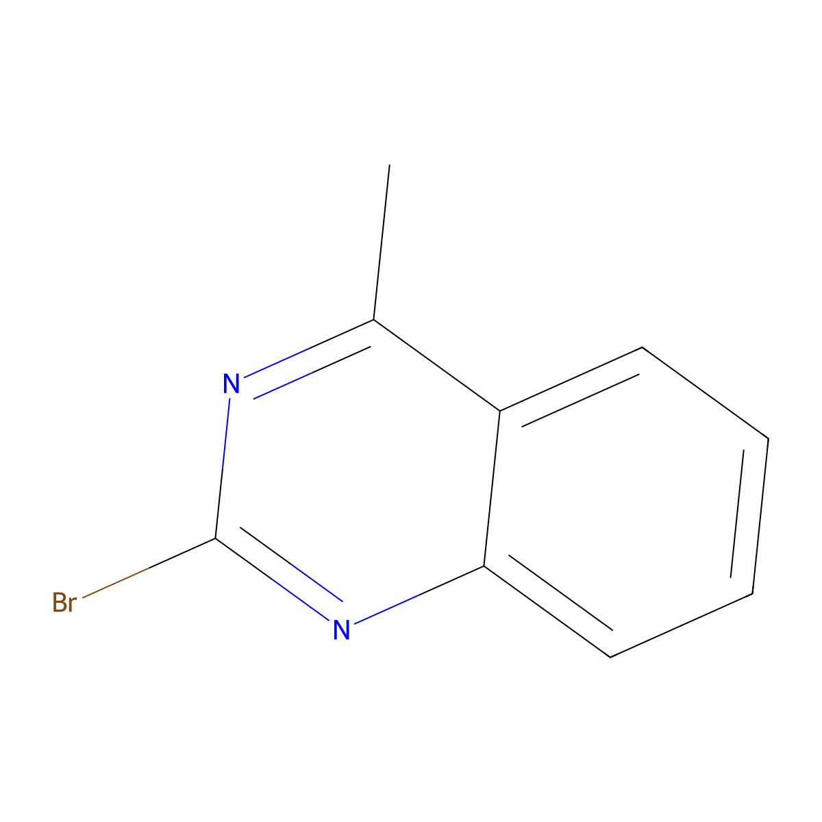 2-Bromo-4-methylquinazoline molecular structure, CAS 247086-57-3
