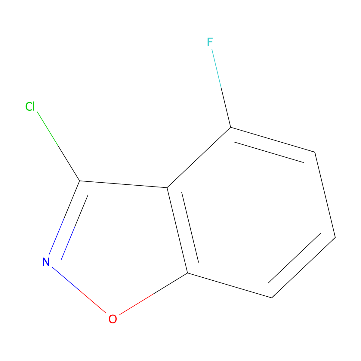 3-Chloro-4-fluorobenzo[d]isoxazole molecular structure, CAS 247092-09-7