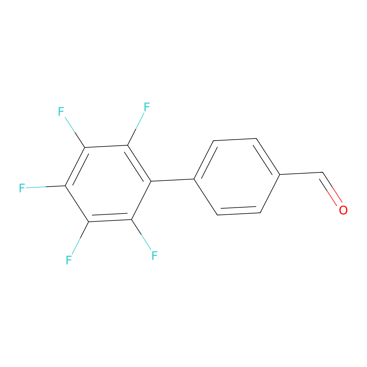 2',3',4',5',6'-Pentafluoro[1,1'-biphenyl]-4-carbaldehyde molecular structure, CAS 247095-20-1