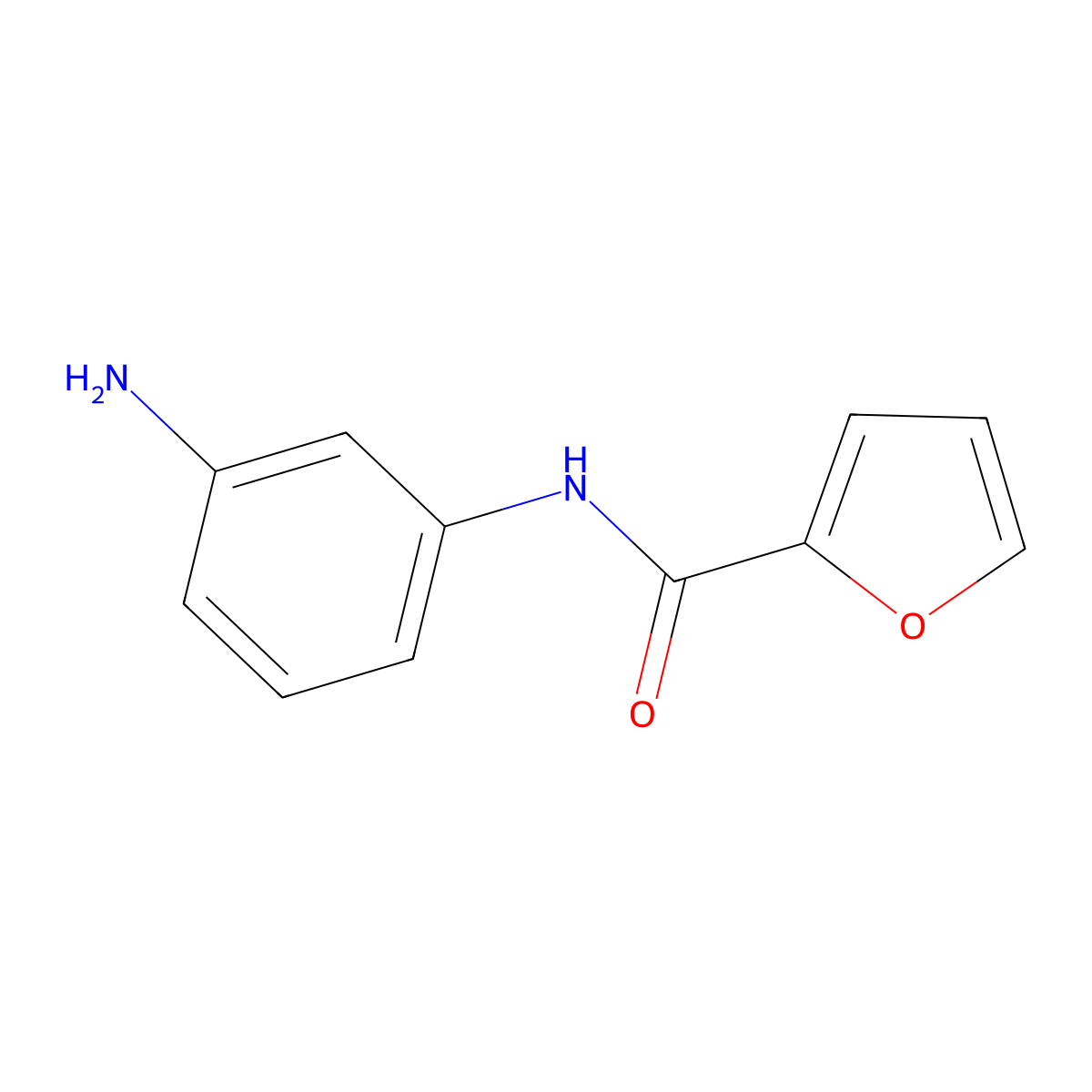N-(3-aminophenyl)-2-furamide molecular structure, CAS 247109-35-9