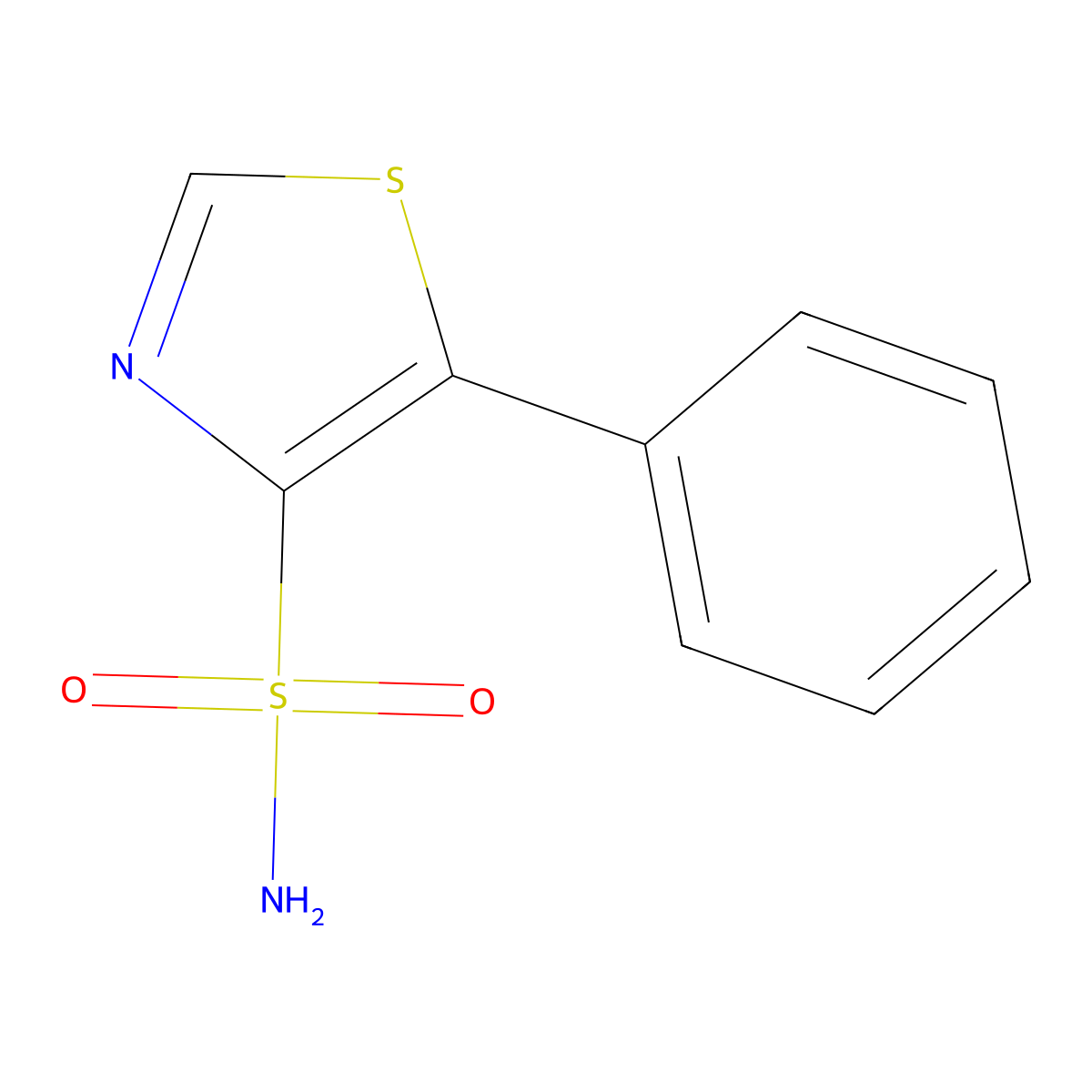 5-Phenyl-1,3-thiazole-4-sulfonamide molecular structure, CAS 2471178-63-7