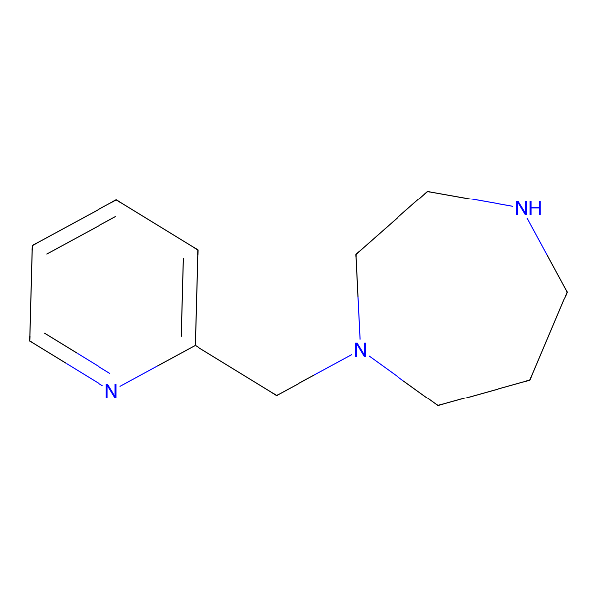 1-(Pyridin-2-ylmethyl)-1,4-diazepane molecular structure, CAS 247118-06-5