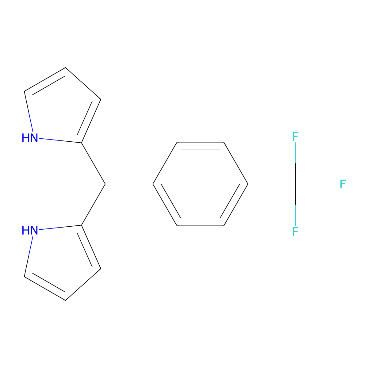 2,2'-[[4-(Trifluoromethyl)phenyl]methylene]bis(1H-pyrrole) molecular structure, CAS 247128-02-5