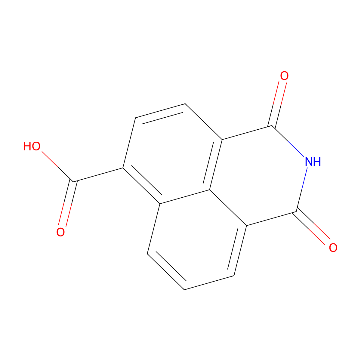 1,3-Dioxo-2,3-dihydro-1H-benzo[de]isoquinoline-6-carboxylic acid molecular structure, CAS 247128-17-2