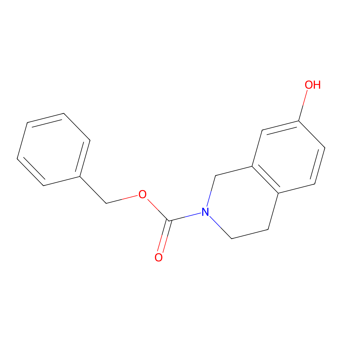 Benzyl 7-hydroxy-3,4-dihydroisoquinoline-2(1H)-carboxylate molecular structure, CAS 247132-40-7