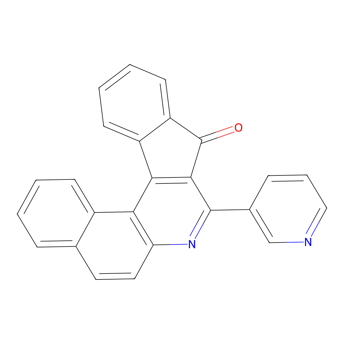 8-(pyridin-3-yl)-9H-benzo[f]indeno[2,1-c]quinolin-9-one molecular structure, CAS 247138-77-8