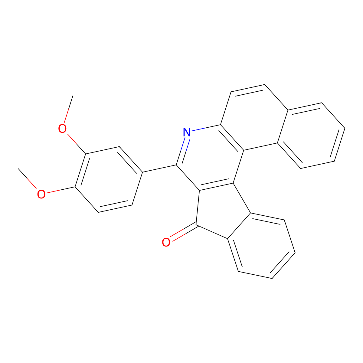 8-(3,4-dimethoxyphenyl)-9H-benzo[f]indeno[2,1-c]quinolin-9-one molecular structure, CAS 247138-80-3