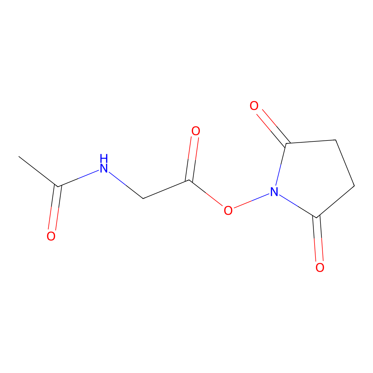 Ac-Gly-Osu molecular structure, CAS 24715-24-0