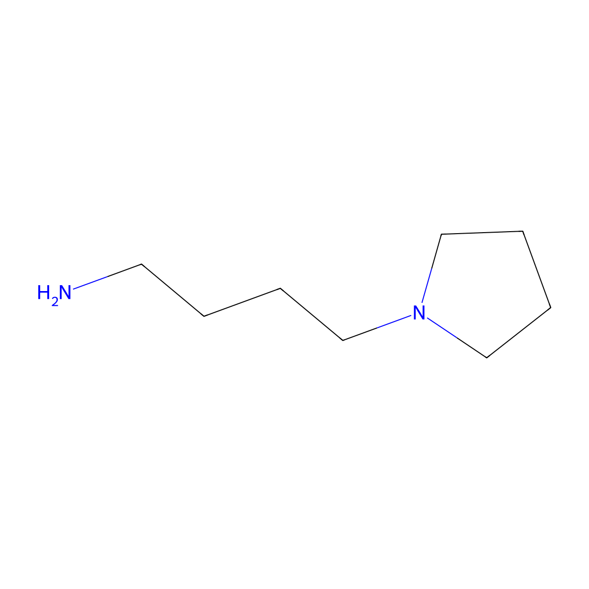 4-(Pyrrolidin-1-yl)butan-1-amine molecular structure, CAS 24715-90-0