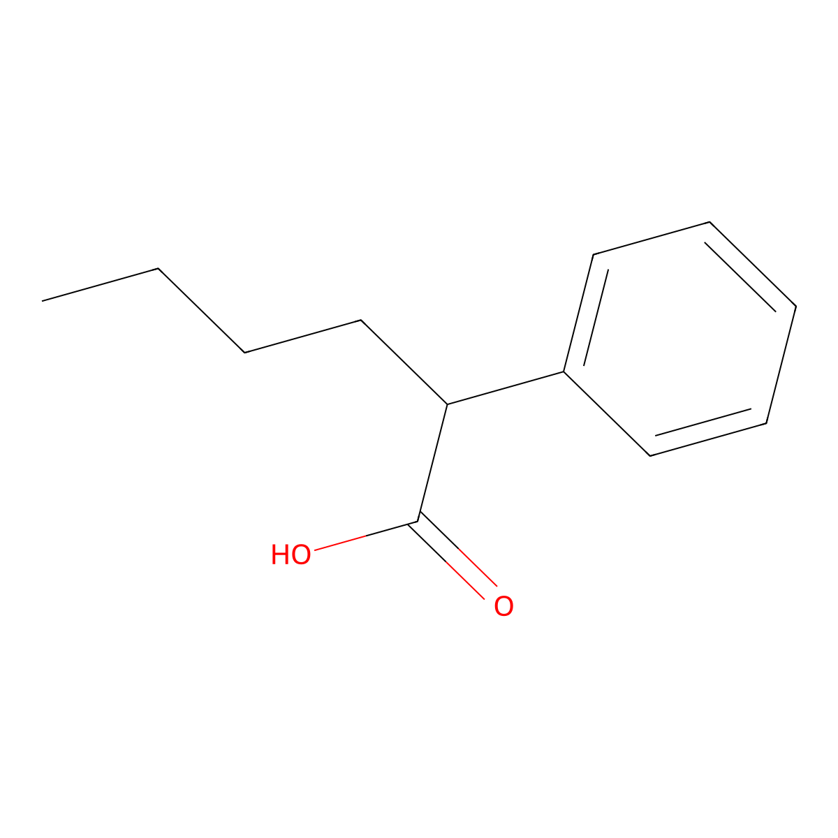 alpha-Butylbenzeneacetic acid molecular structure, CAS 24716-09-4