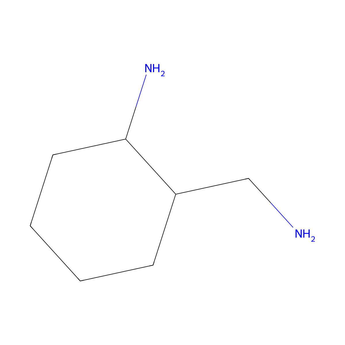 trans-2-Aminomethyl-cyclohexylamine molecular structure, CAS 24716-89-0