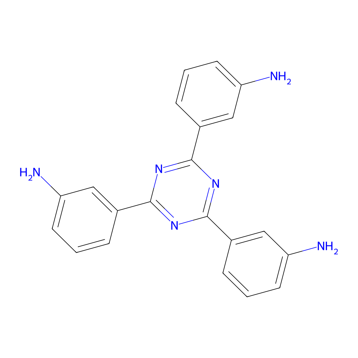 3,3',3''-(1,3,5-Triazine-2,4,6-triyl)trianiline molecular structure, CAS 247171-74-0