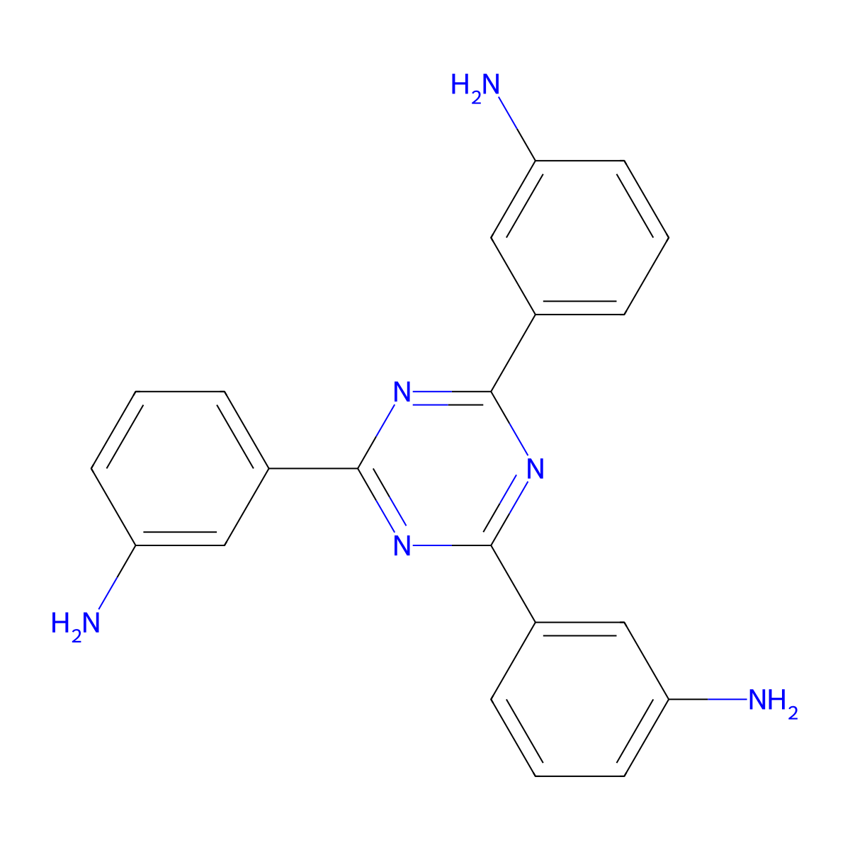 3,3',3''-(1,3,5-Triazine-2,4,6-triyl)trianiline molecular structure, CAS 247171-74-0