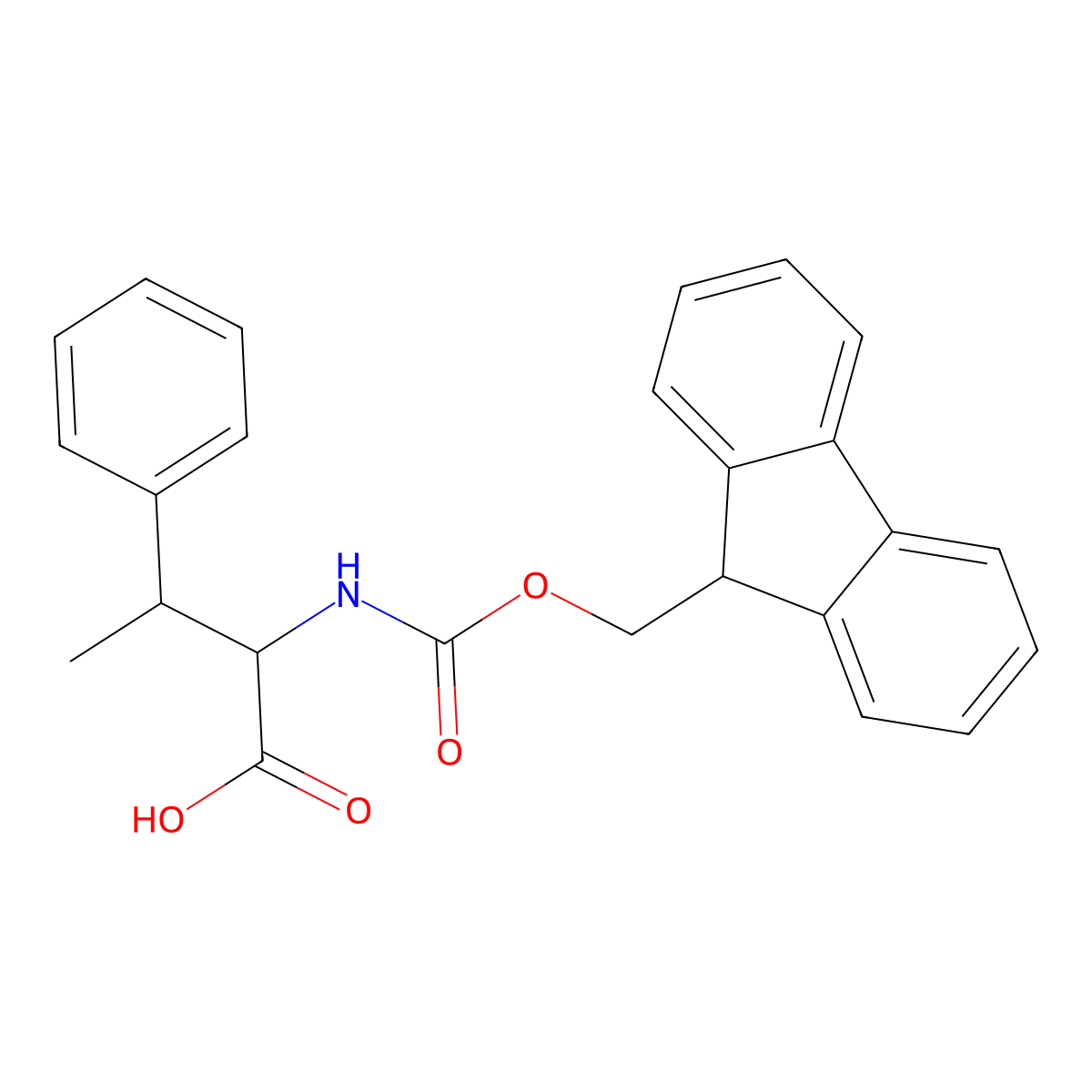 (2S,3S)-2-((((9H-Fluoren-9-yl)methoxy)carbonyl)amino)-3-phenylbutanoic acid molecular structure, CAS 247175-69-5