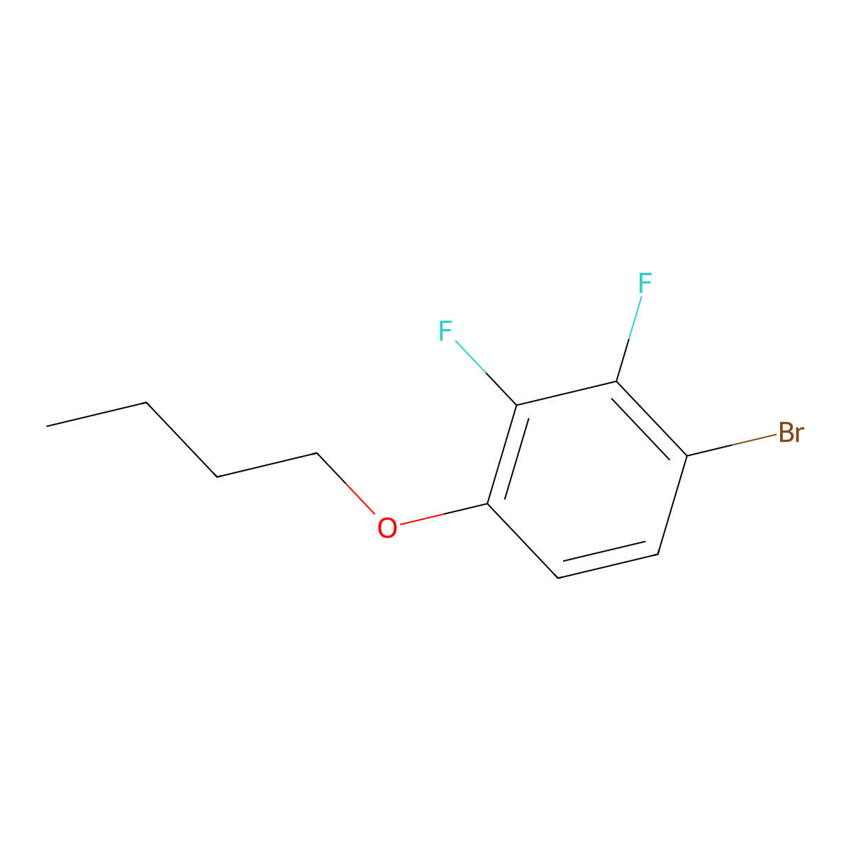 1-Bromo-4-butoxy-2,3-difluorobenzene molecular structure, CAS 247176-22-3