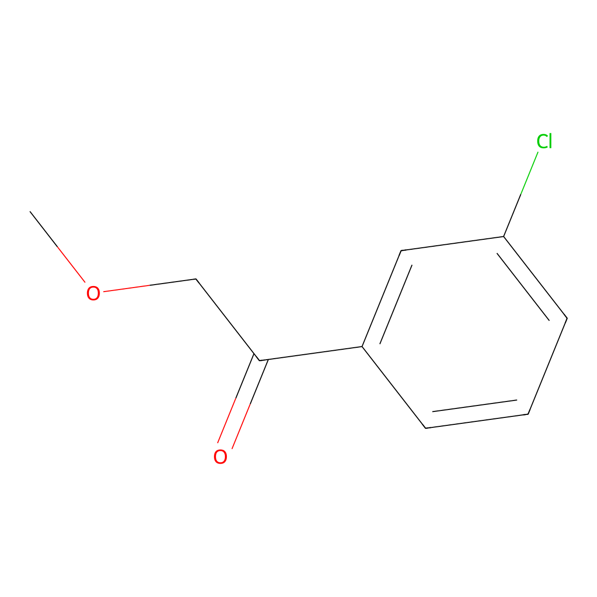 1-(3-Chlorophenyl)-2-methoxyethan-1-one molecular structure, CAS 247179-34-6
