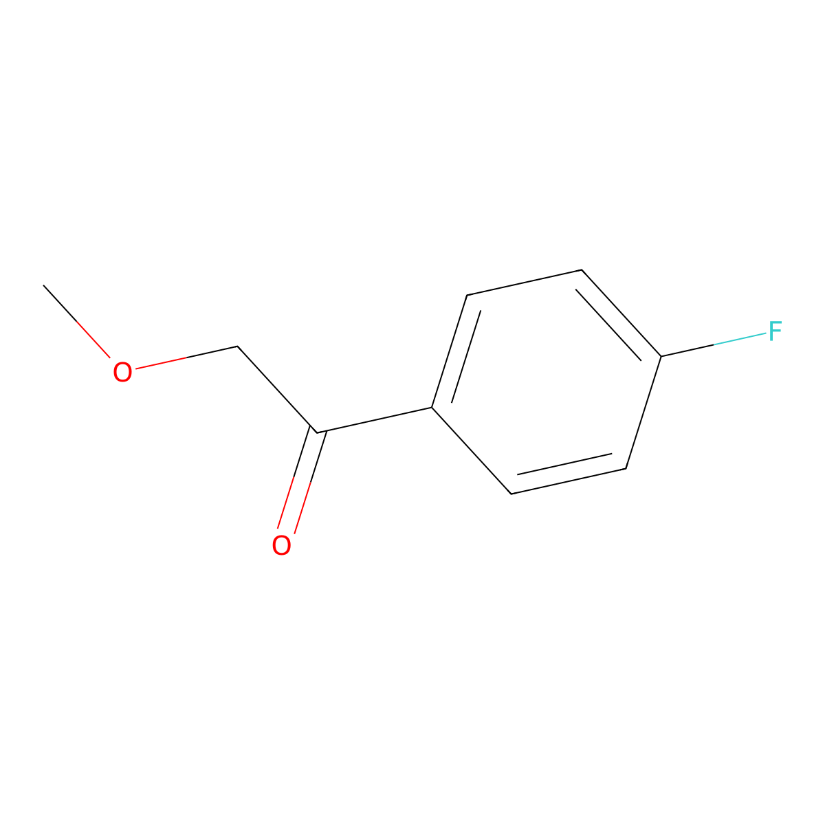 1-(4-Fluorophenyl)-2-methoxyethanone molecular structure, CAS 247179-37-9