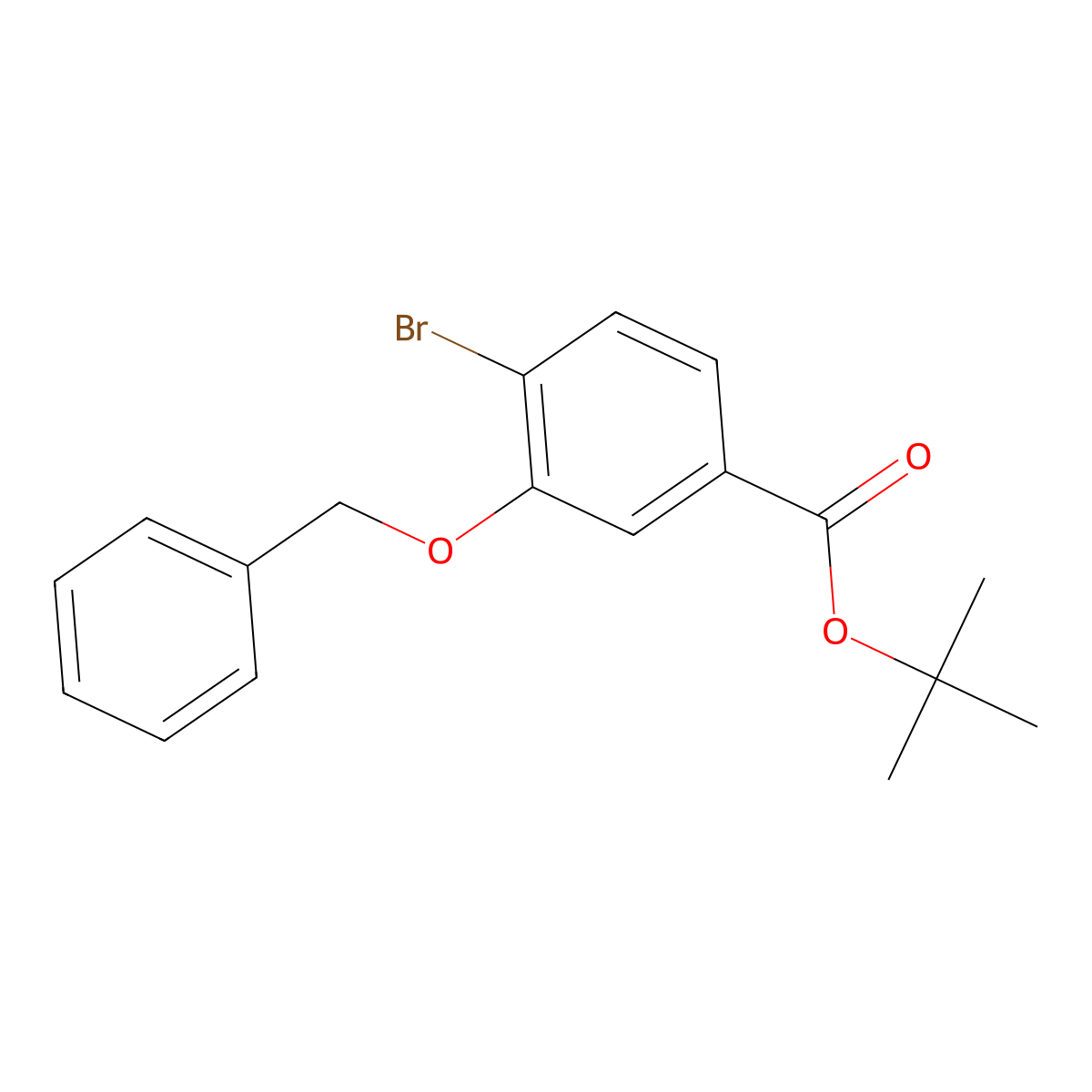 Tert-butyl 3-(benzyloxy)-4-bromobenzoate molecular structure, CAS 247186-50-1