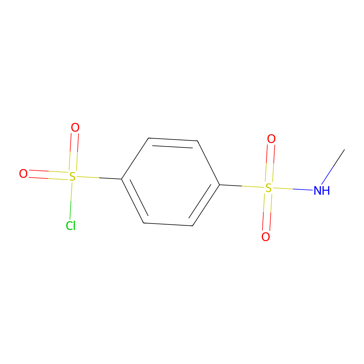 4-(Methylsulfamoyl)benzene-1-sulfonyl chloride molecular structure, CAS 247186-99-8
