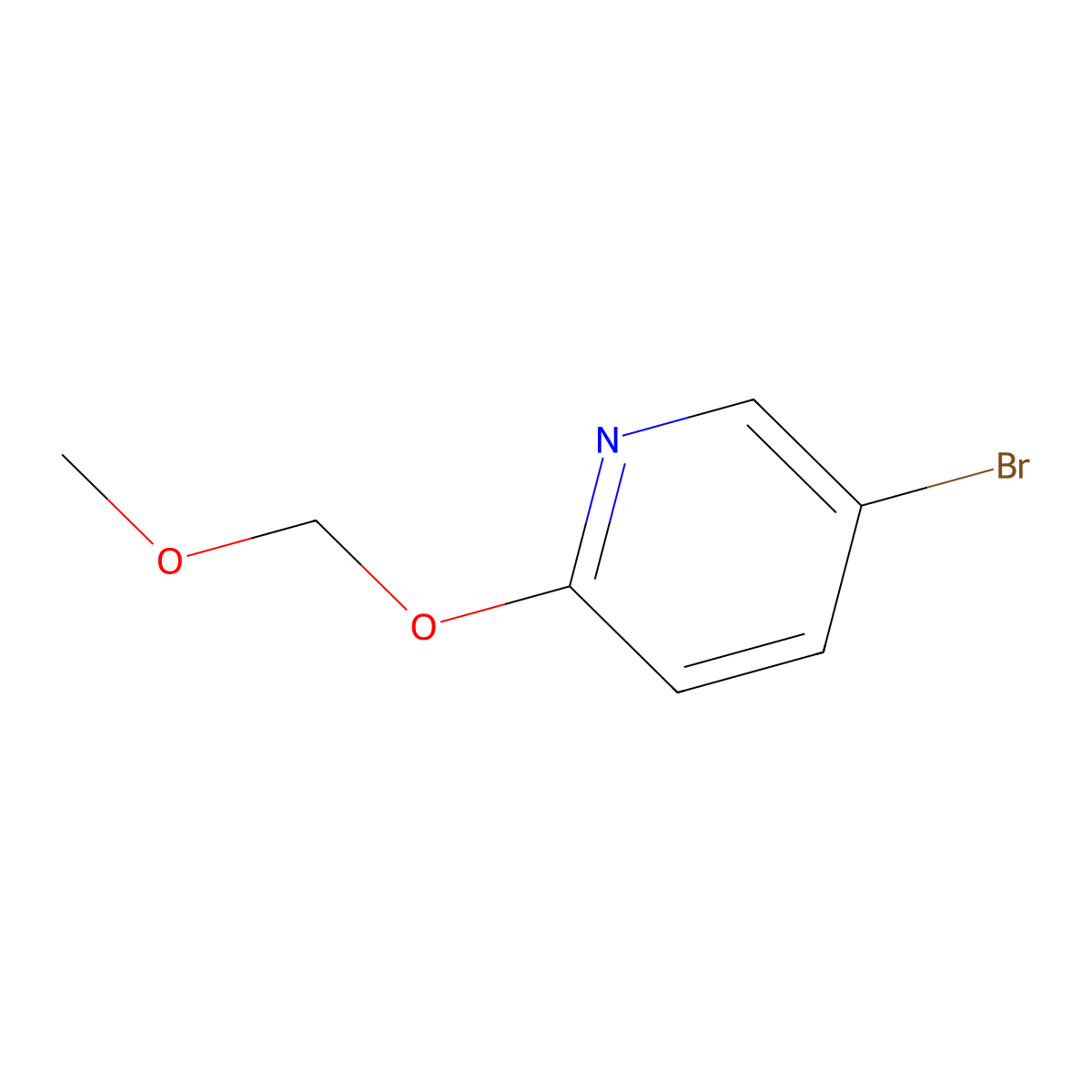 5-Bromo-2-(methoxymethoxy)pyridine molecular structure, CAS 247189-74-8