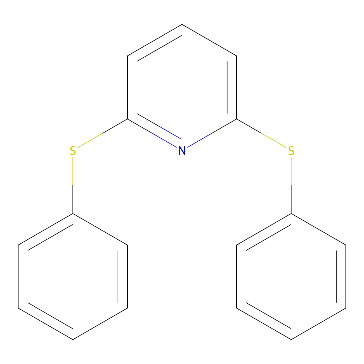 2,6-Bis(phenylsulfanyl)pyridine molecular structure, CAS 247195-66-0