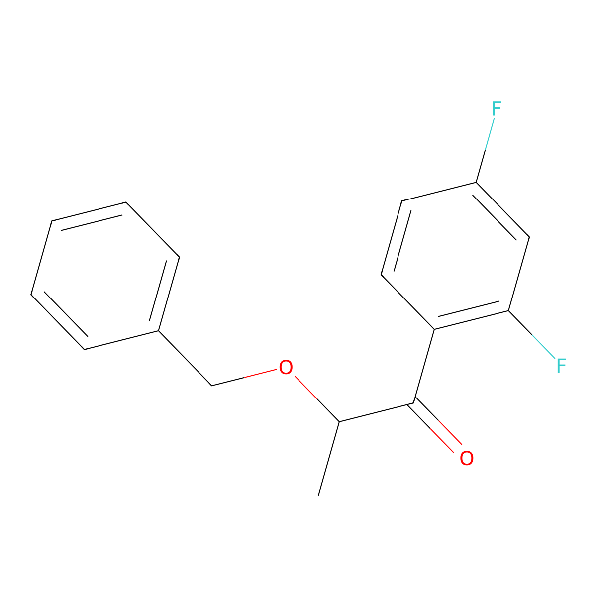 (2R)-2-(Benzyloxy)-1-(2,4-difluorophenyl)propan-1-one molecular structure, CAS 247196-88-9