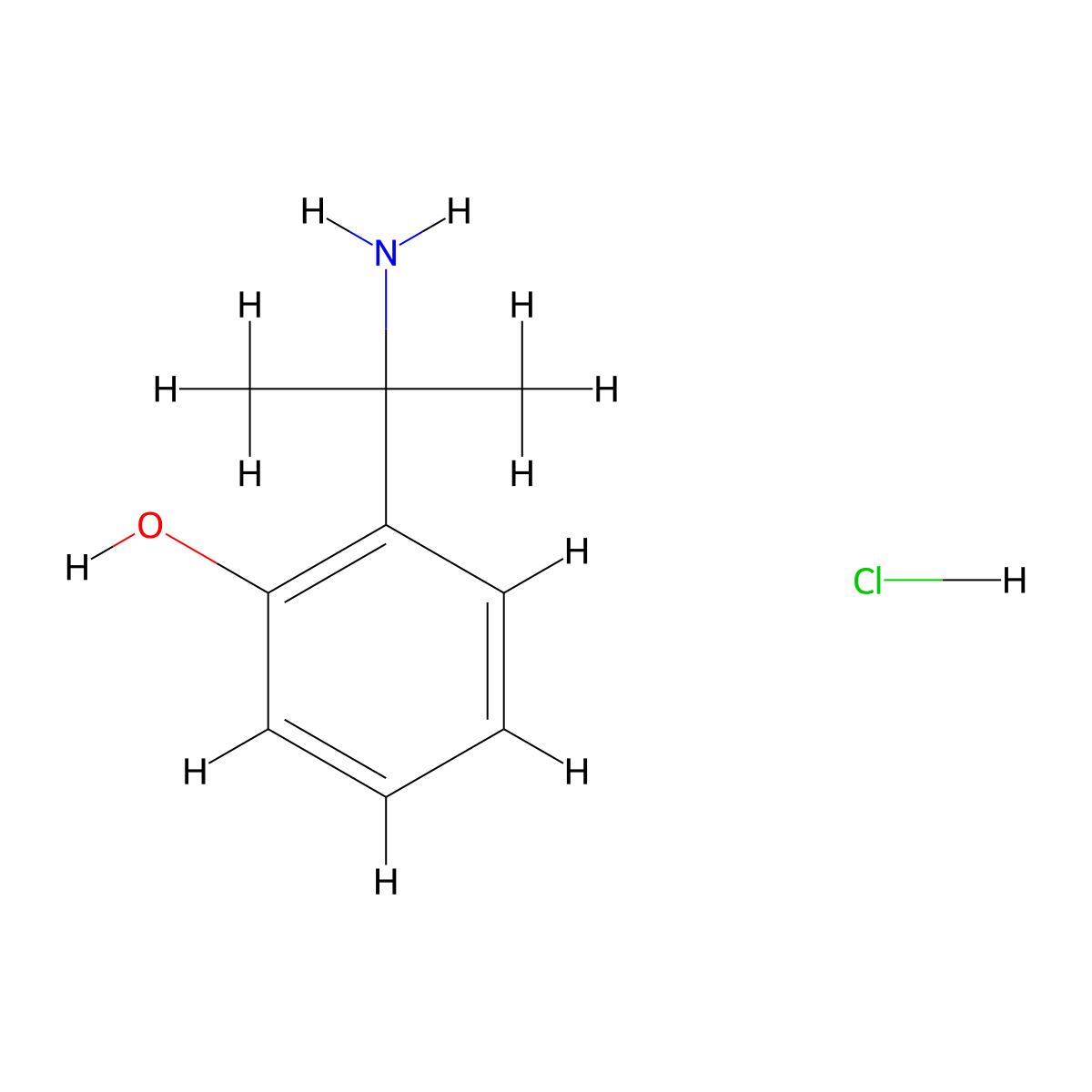 2-(2-Aminopropan-2-yl)phenol hydrochloride molecular structure, CAS 2471978-08-0