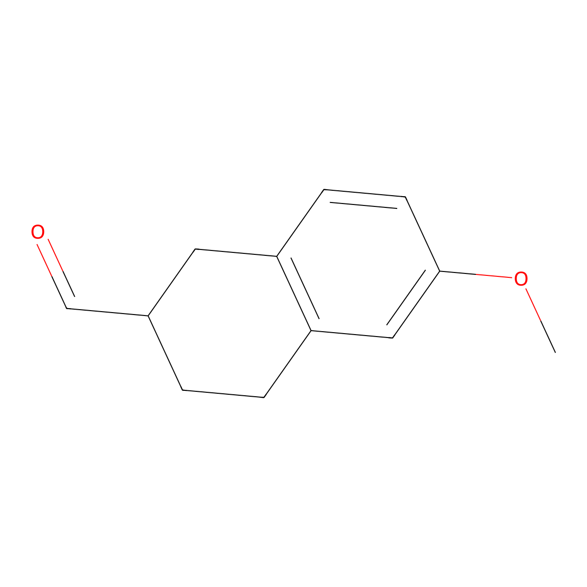 6-Methoxy-1,2,3,4-tetrahydronaphthalene-2-carbaldehyde molecular structure, CAS 2472-02-8