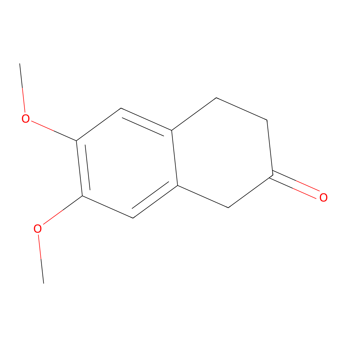 6,7-Dimethoxy-2-tetralone molecular structure, CAS 2472-13-1