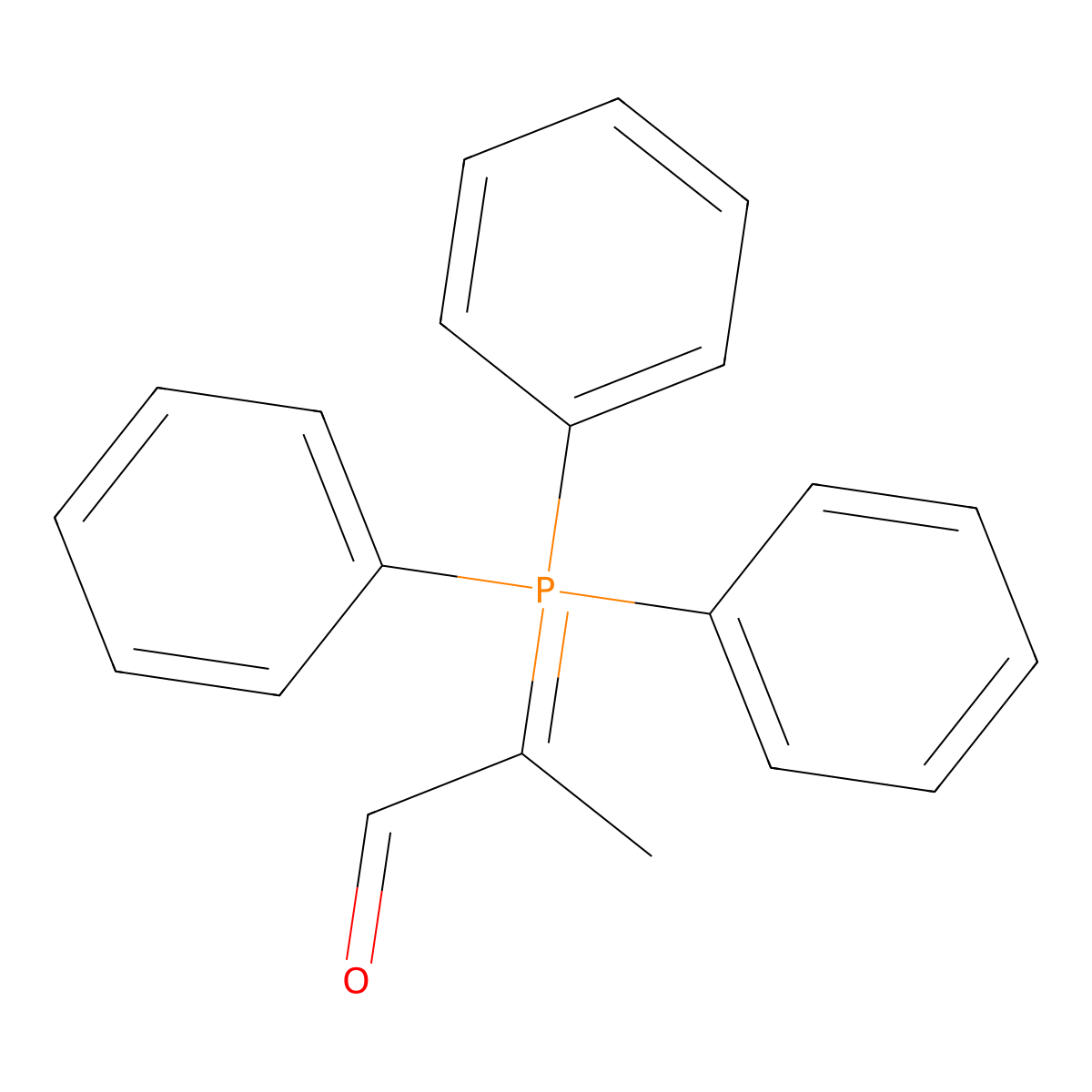 2-(Triphenylphosphoranylidene)propionaldehyde molecular structure, CAS 24720-64-7
