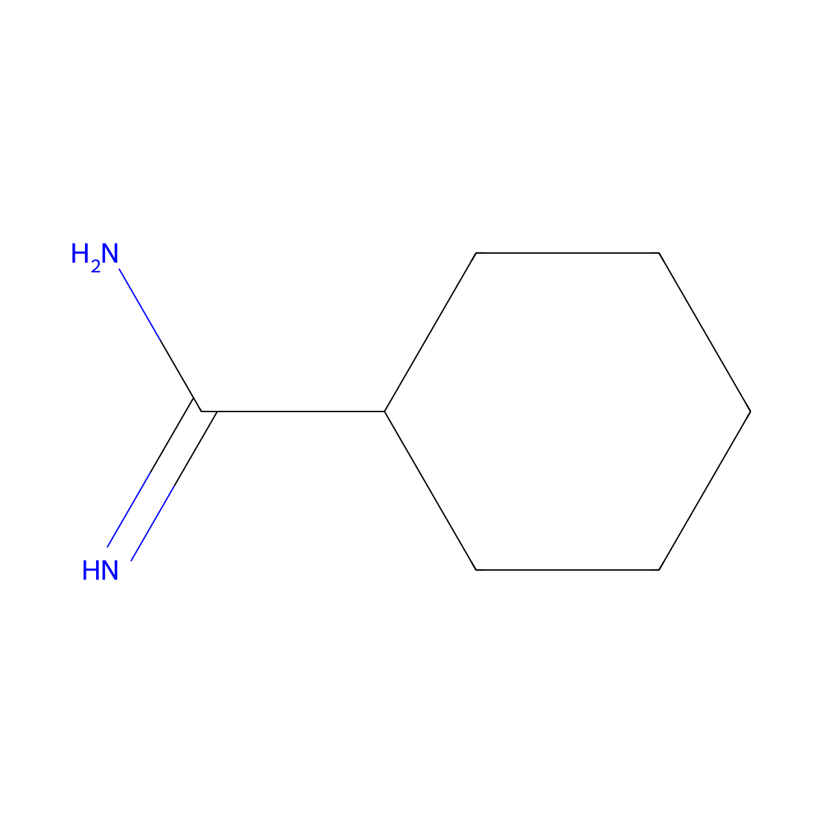 Cyclohexylcarboxamidine molecular structure, CAS 24722-30-3