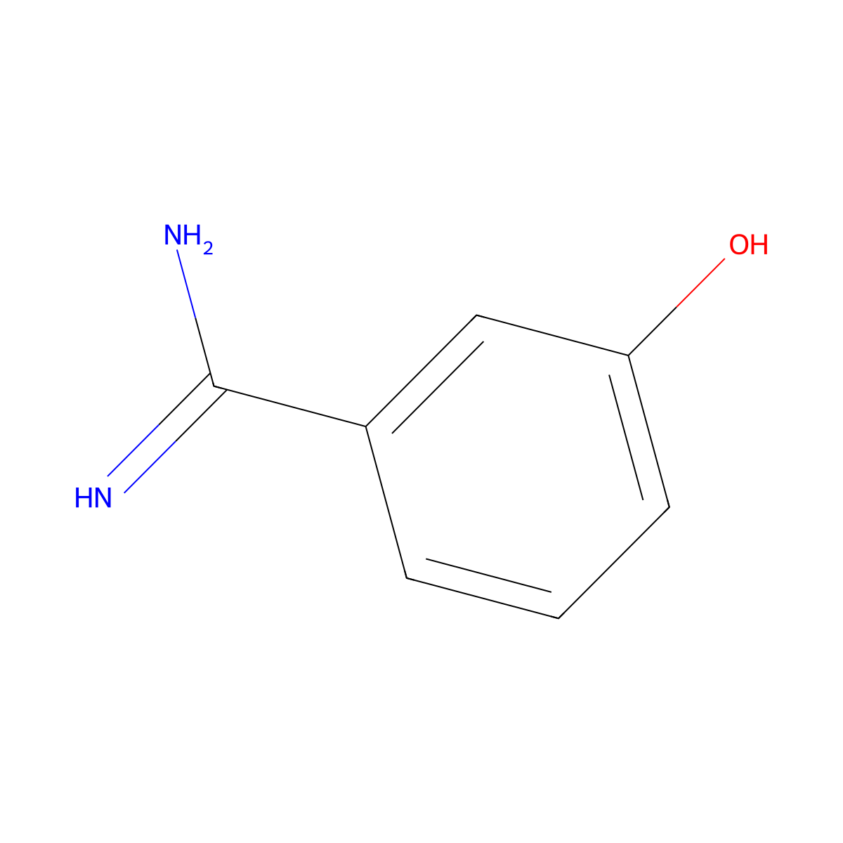 3-Hydroxybenzimidamide molecular structure, CAS 24722-35-8
