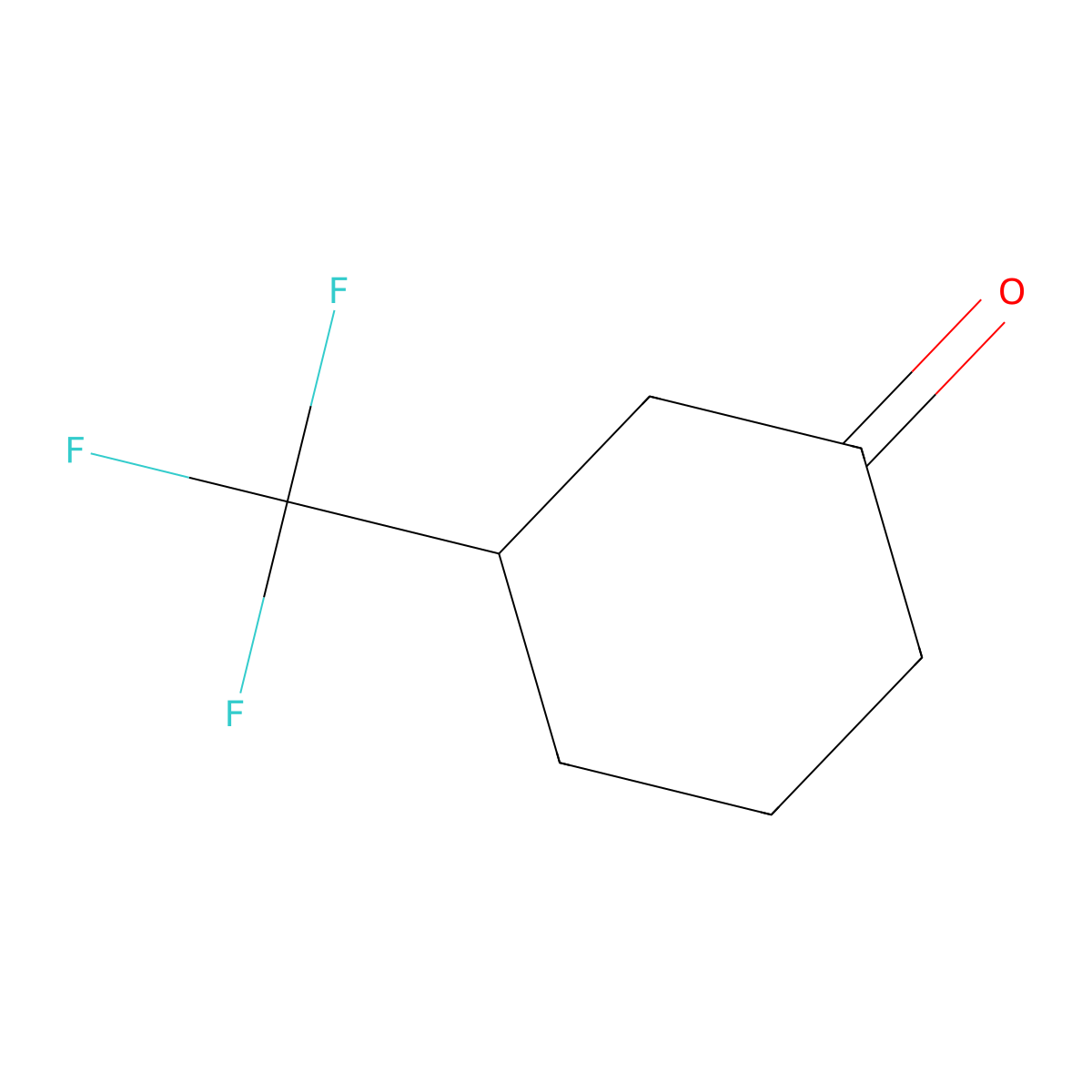 (S)-3-Trifluoromethyl-cyclohexanone molecular structure, CAS 2472206-16-7
