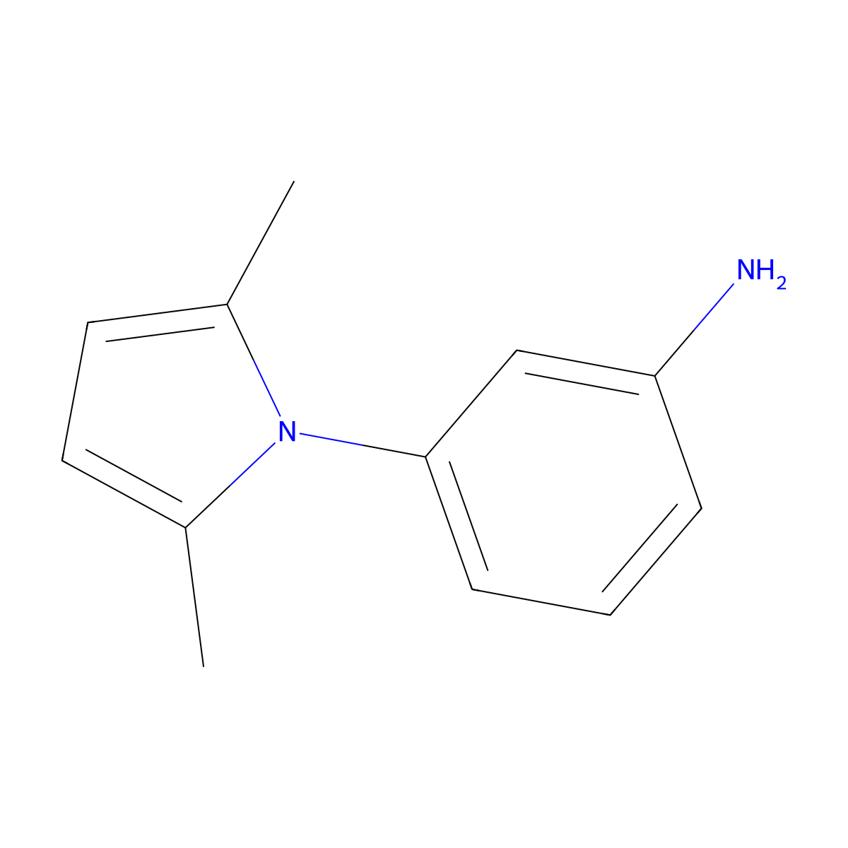 3-(2,5-Dimethyl-1H-pyrrol-1-yl)aniline molecular structure, CAS 247225-33-8