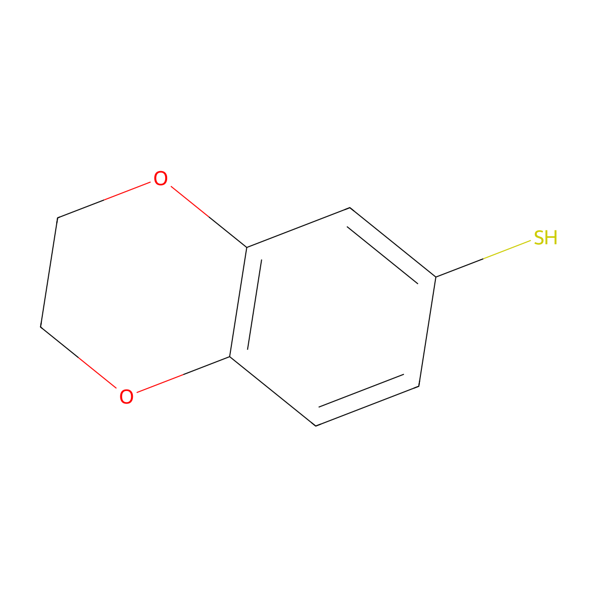 2,3-Dihydro-1,4-benzodioxine-6-thiol molecular structure, CAS 247228-28-0