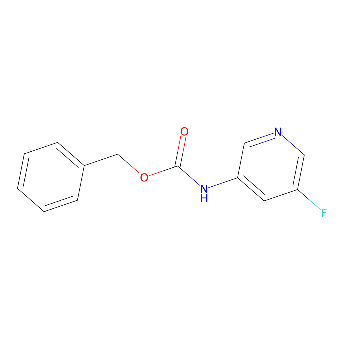 benzyl N-(5-fluoropyridin-3-yl)carbamate molecular structure, CAS 247235-86-5