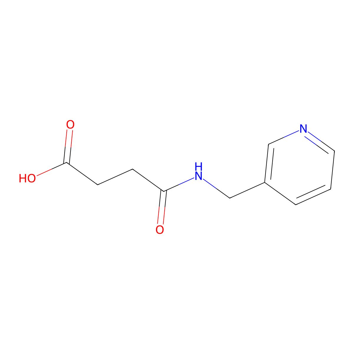 3-[(Pyridin-3-ylmethyl)carbamoyl]propanoic acid molecular structure, CAS 247254-62-2
