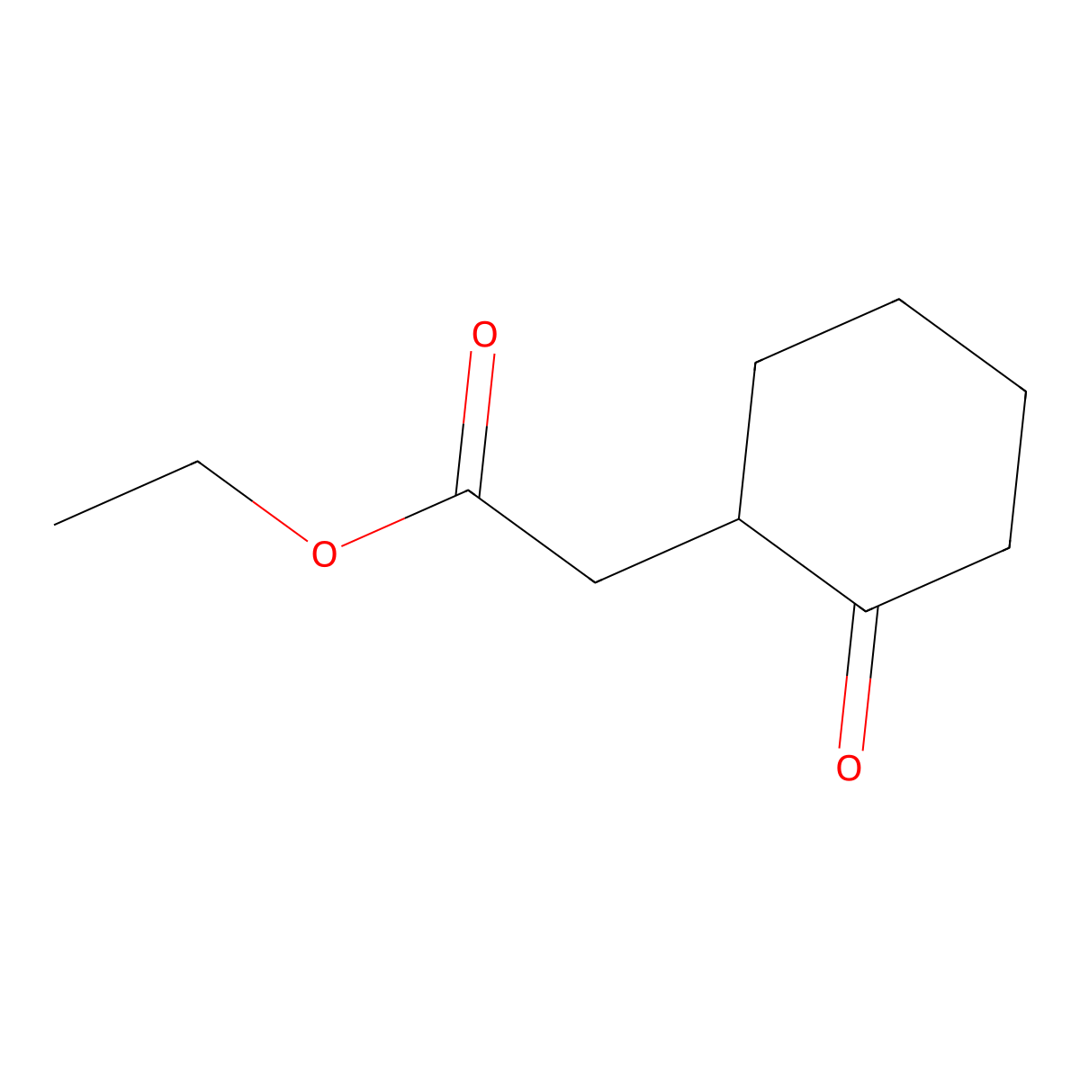 Ethyl 2-oxocyclohexylacetate molecular structure, CAS 24731-17-7