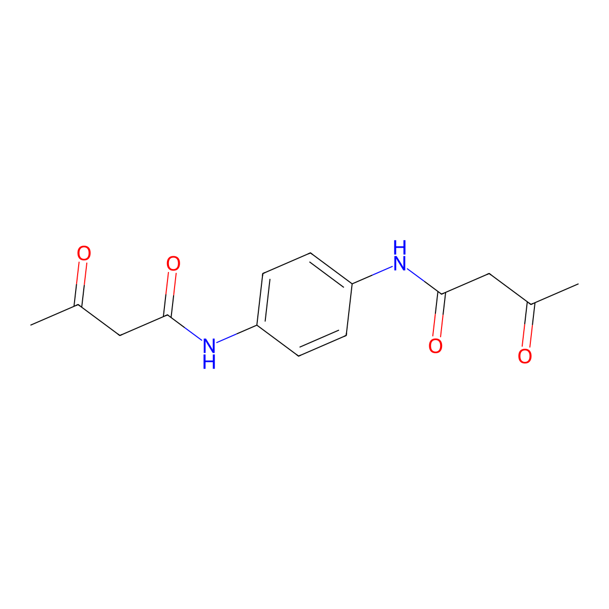 Butanamide, N,N'-1,4-phenylenebis(3-oxo- molecular structure, CAS 24731-73-5