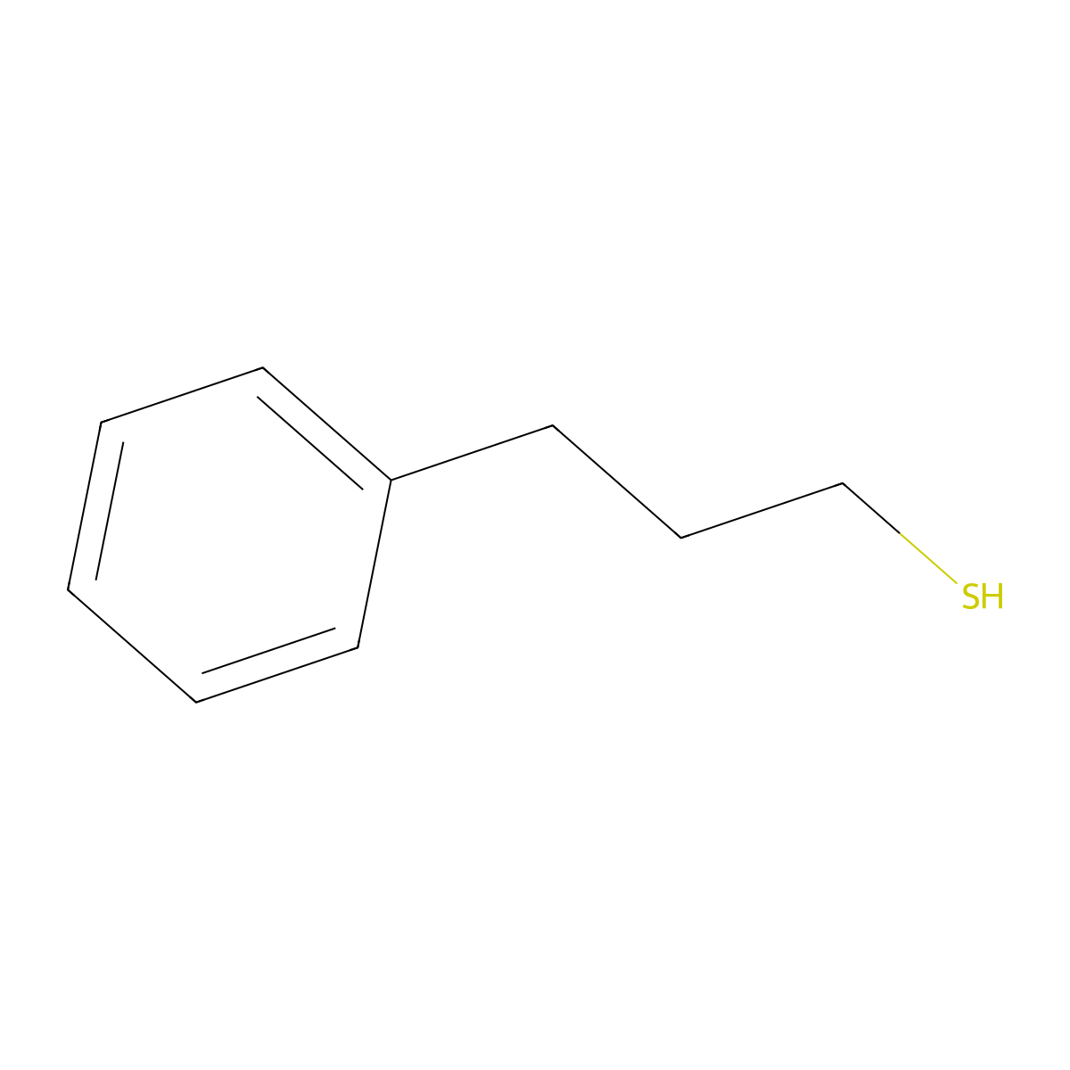 3-Phenylpropane-1-thiol molecular structure, CAS 24734-68-7