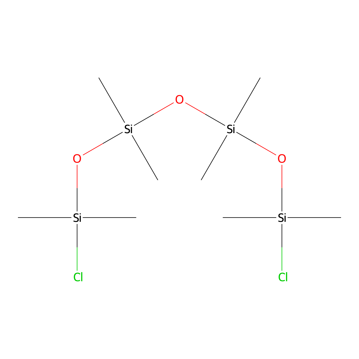 1,7-Dichlorooctamethyltetrasiloxane molecular structure, CAS 2474-02-4
