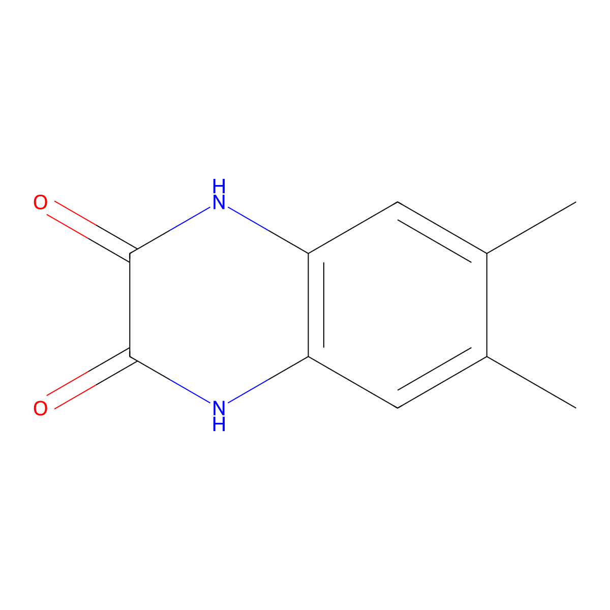 6,7-Dimethyl-2,3-quinoxalinediol molecular structure, CAS 2474-50-2